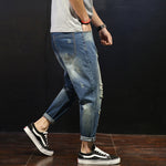 Ladova Plus Size Ripped Jeans for Men
