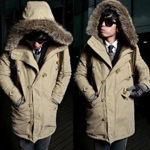 Ladova Men's Winter Parka Warm Cotton Overcoat