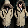 Ladova Men's Winter Parka Warm Cotton Overcoat