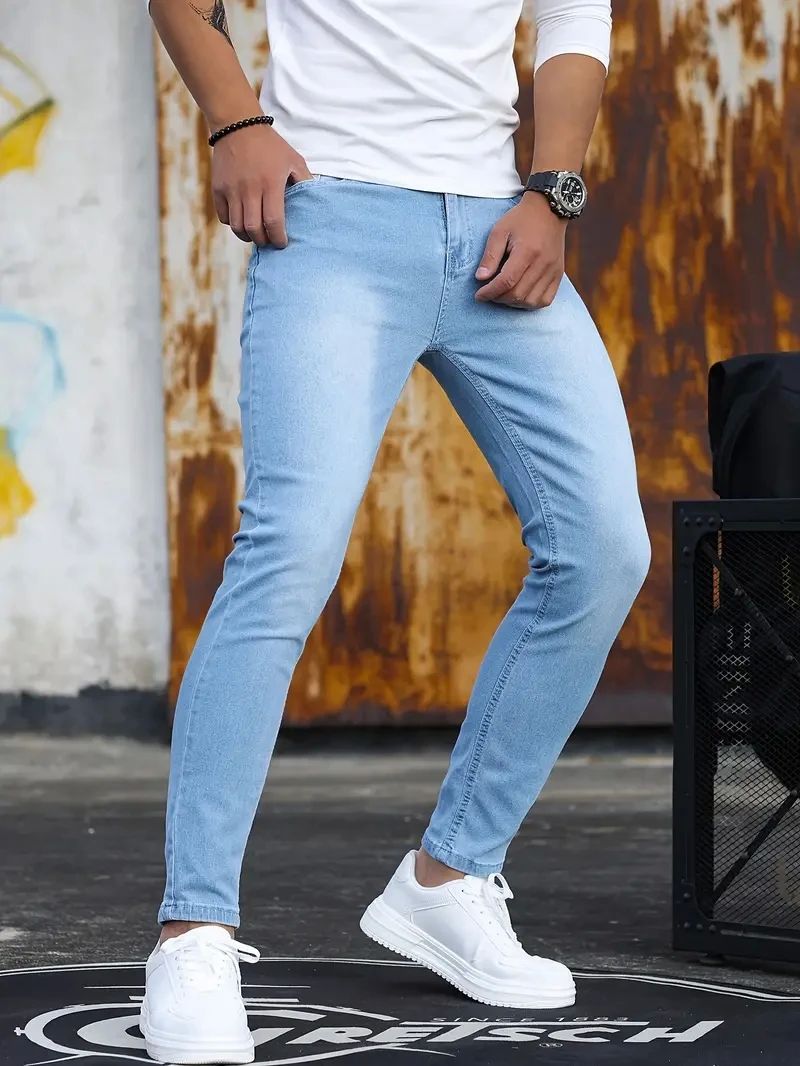 Ladova Retro Stretch Slim Fit Jeans for Men
