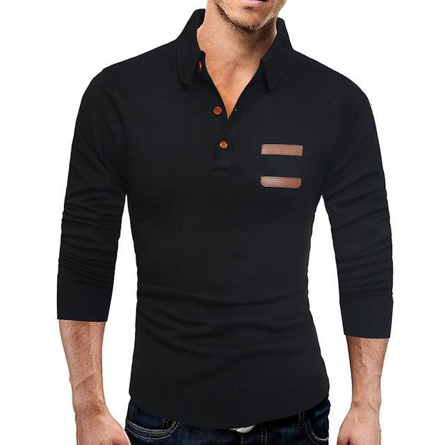 Ladova Casual Slim Knit Polo Shirt