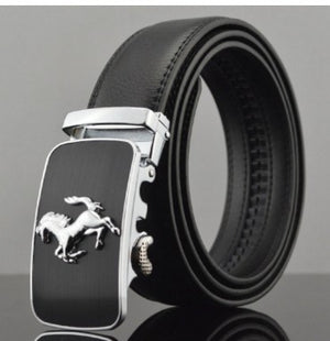 Ladova Men’s Automatic Buckle Leather Belt