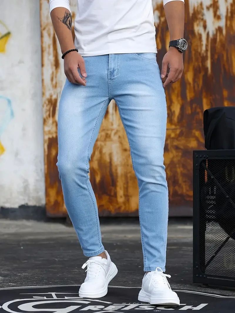 Ladova Retro Stretch Slim Fit Jeans for Men