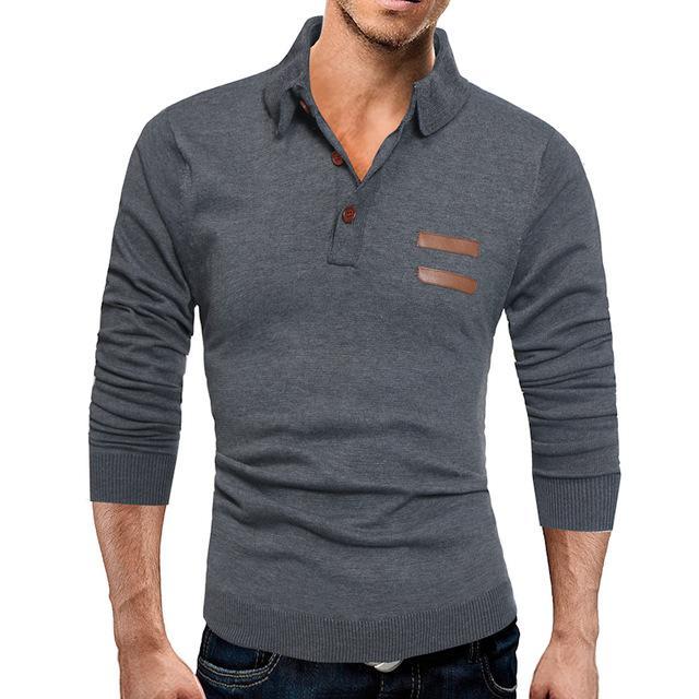 Ladova Casual Slim Knit Polo Shirt