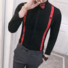 Ladova Autumn Pull Strap Long-Sleeve Formal Shirt for Men
