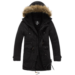 Ladova Men's Winter Parka Warm Cotton Overcoat