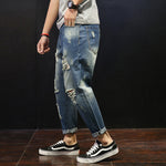 Ladova Plus Size Ripped Jeans for Men