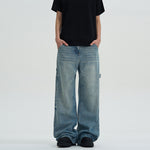 Ladova Loose Wide-Leg Washed Jeans for Men
