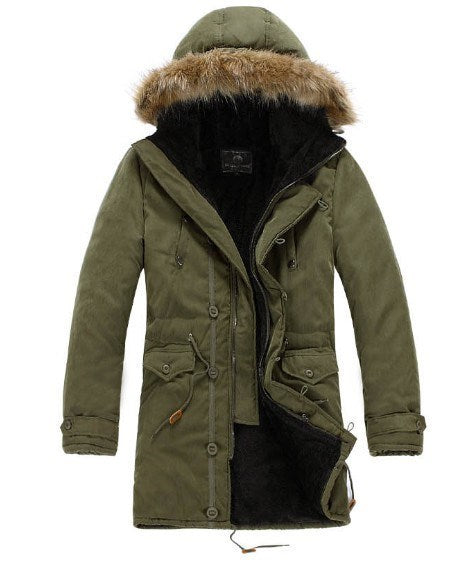 Ladova Men's Winter Parka Warm Cotton Overcoat