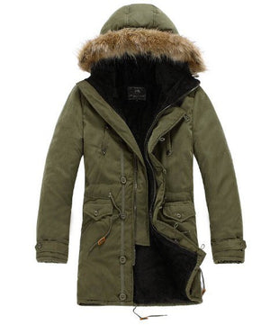 Ladova Men's Winter Parka Warm Cotton Overcoat