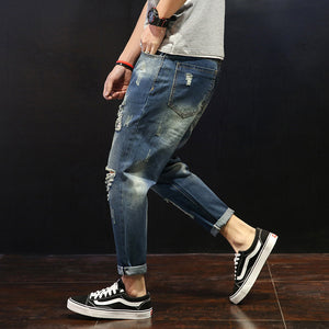 Ladova Plus Size Ripped Jeans for Men